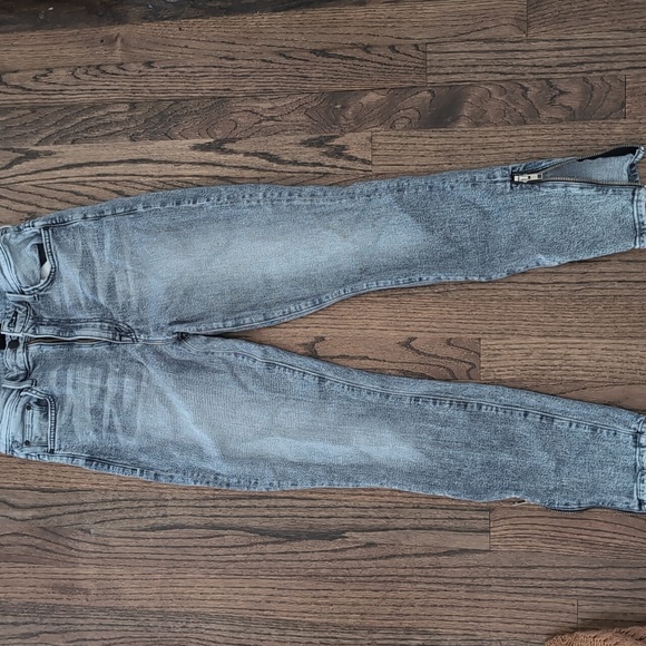 Mother Stylish Gray Denim Jeans - Picture 1 of 5